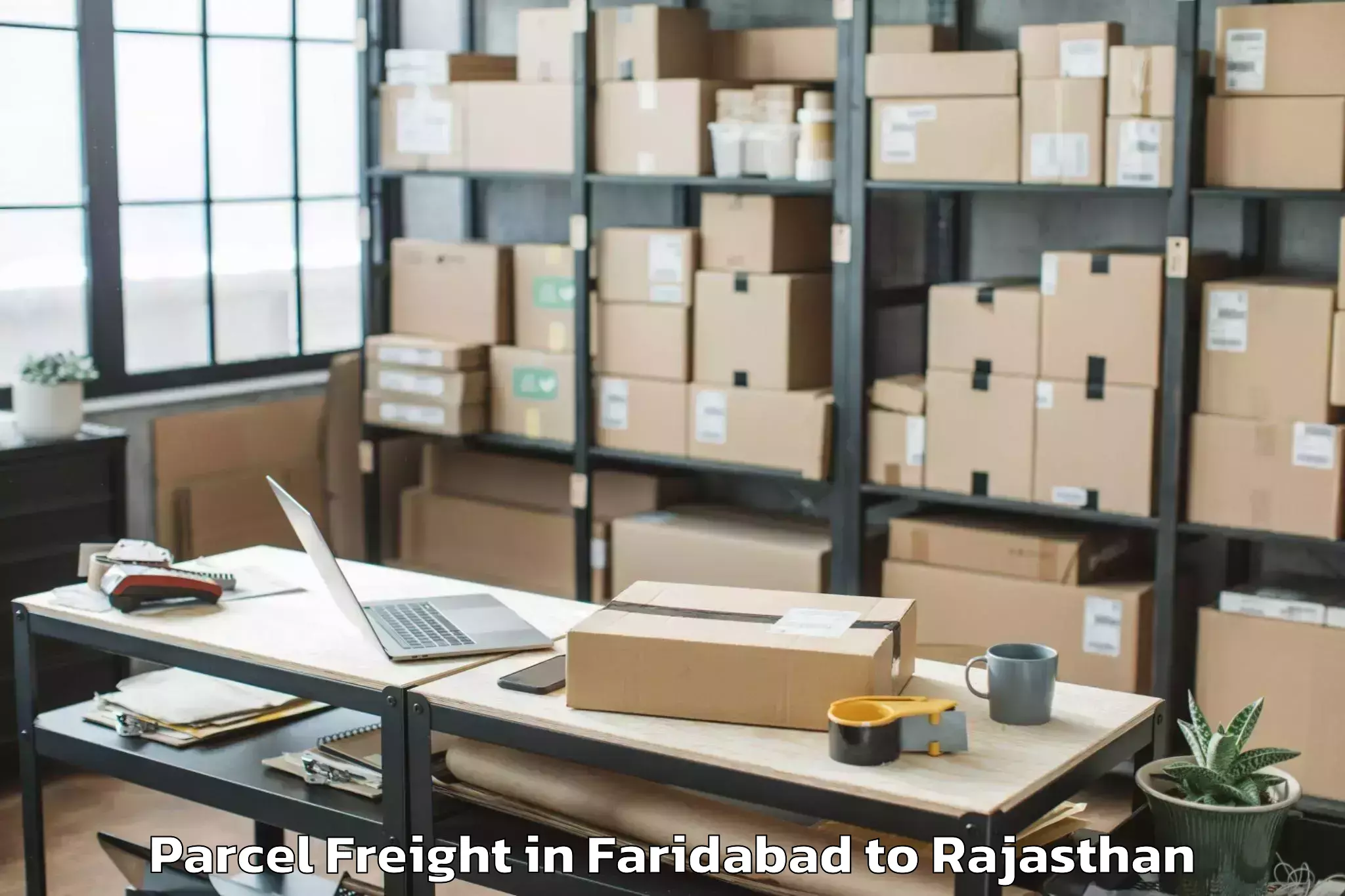 Hassle-Free Faridabad to Nawalgarh Parcel Freight